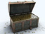 3d treasure chest gold coins