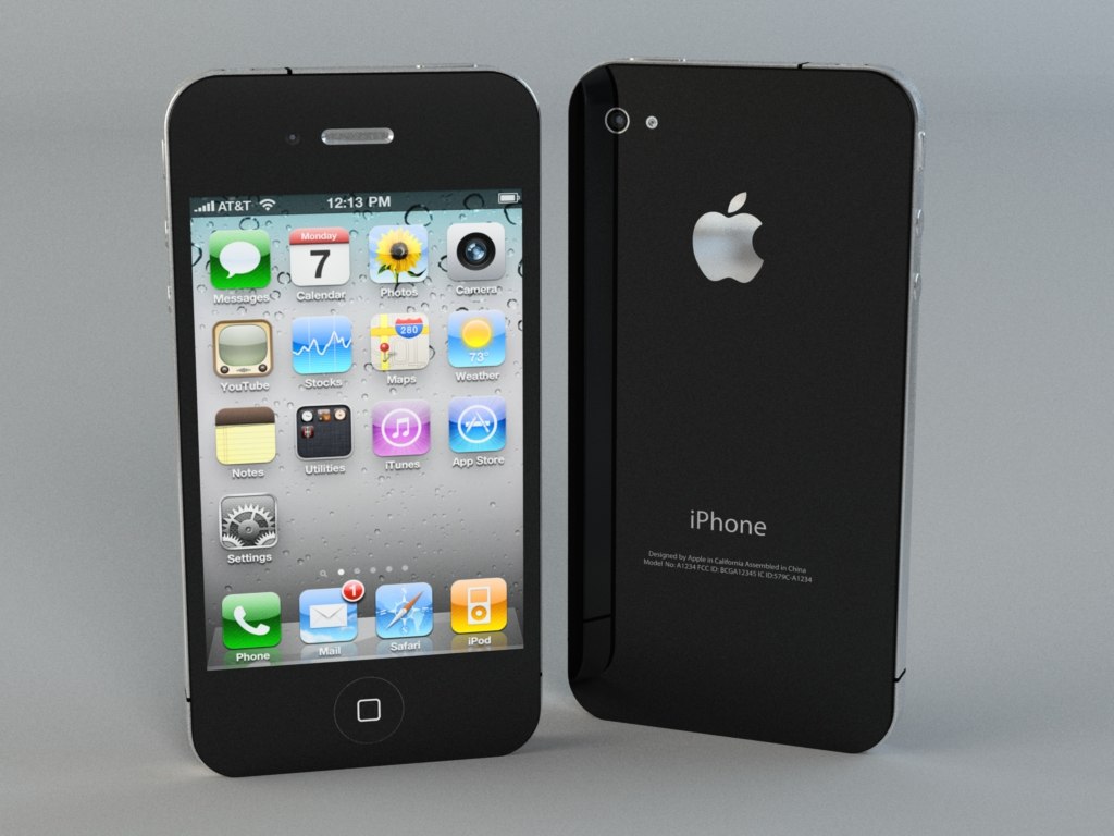 3d max apple iphone 4