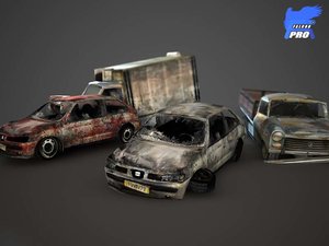3d model wreak car iii