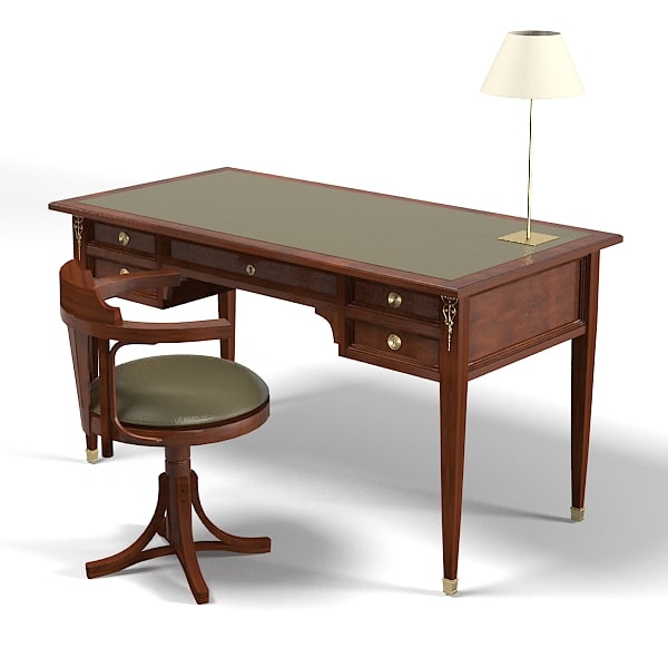 Assidasolo Classic Country Home Office Table Chair Armchair