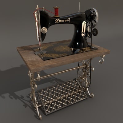 Download 3d model sewing machine