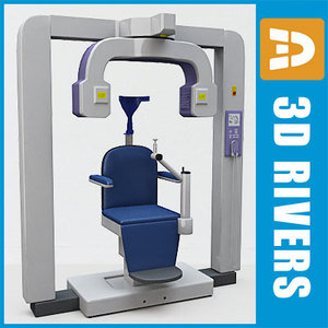 3d panoramic dental x-ray chair model