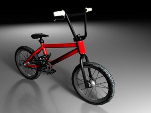 bicycle bmx 3d max