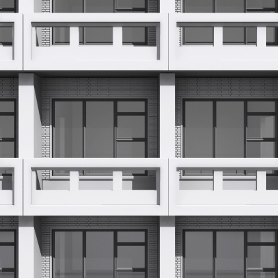3d tileable building facade