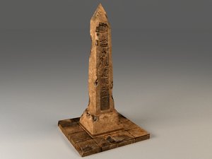 ancient egyptian obelisk 3d max