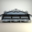 baroque sofa interior 3d model