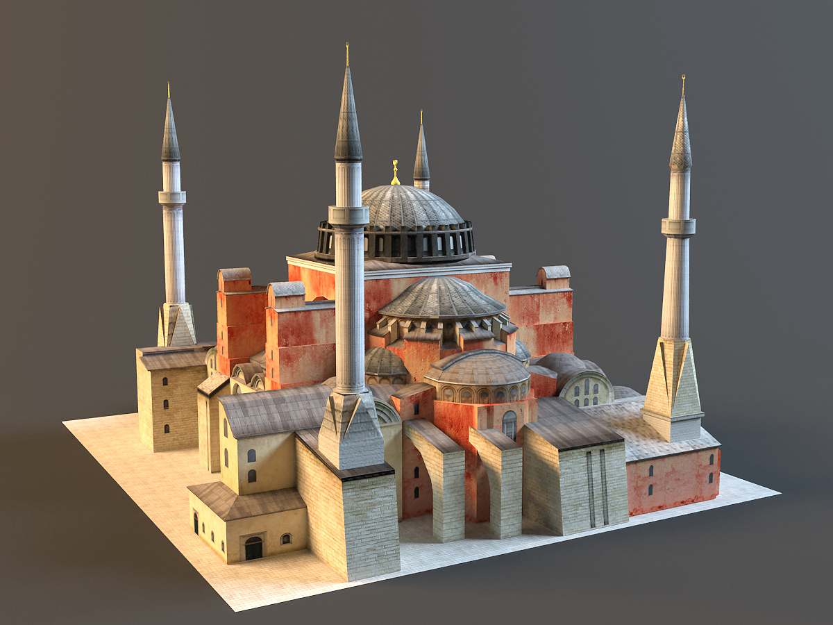 3d Istanbul Hagia Sophia