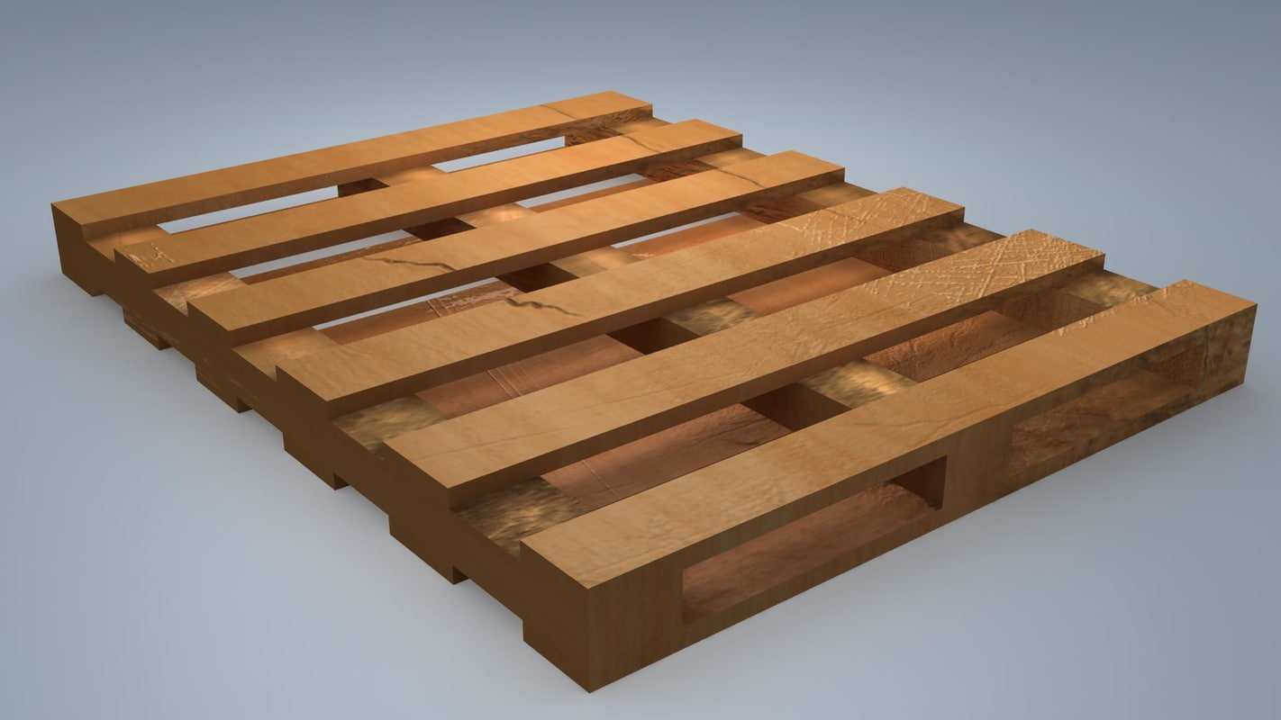 3d model wooden palette