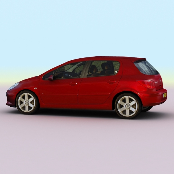 3d Model Of 2005 Peugeot 307