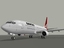 boeing 737-800 qantas 3d c4d