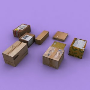maya cardboard boxes
