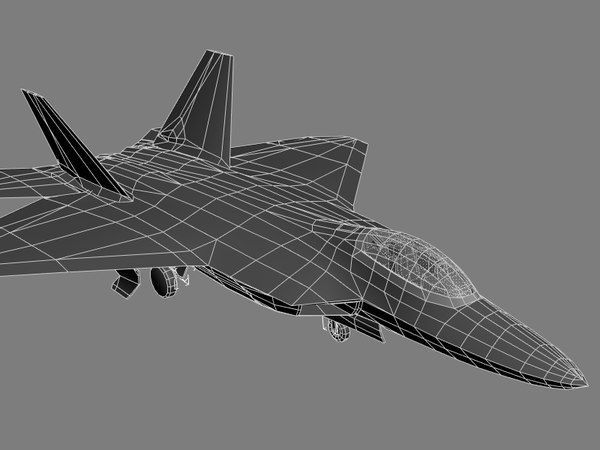 Mod le 3D De Mod le De Jeu F 22 Raptor US Army Stealth Fighter Fighter 