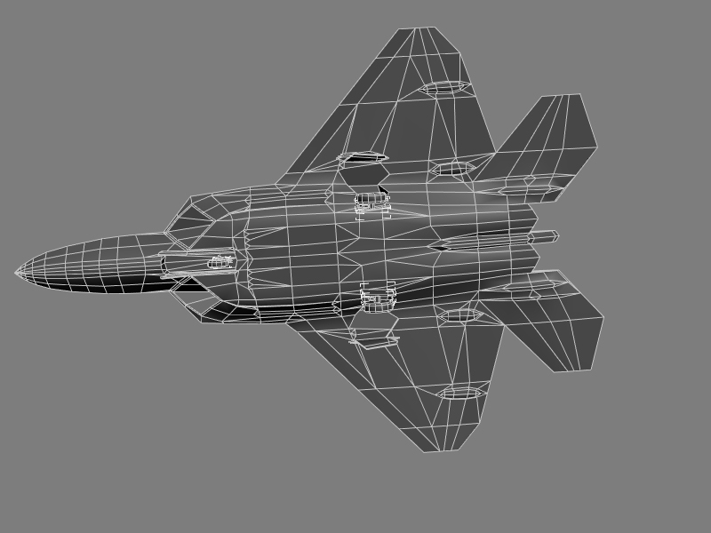 Modelo 3d F 22 Raptor US Army Stealth Juego De Combate Modelo 