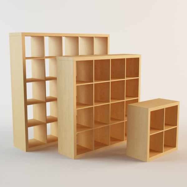 Expedit 2x2 4x4 5x5 3d 3ds, Ikea Bookcase Expedit Dimensions