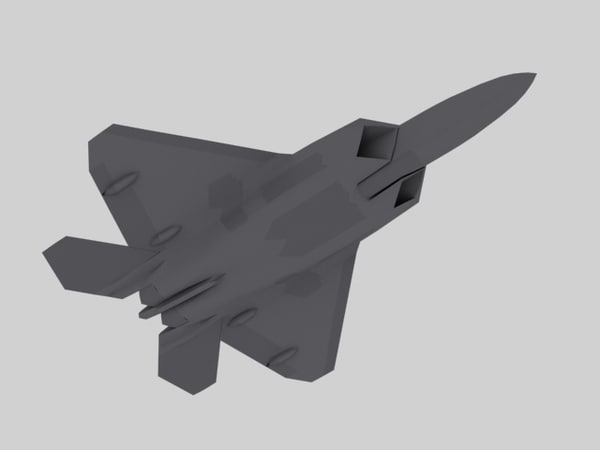 Mod le 3D De Mod le De Jeu F 22 Raptor US Army Stealth Fighter Fighter 