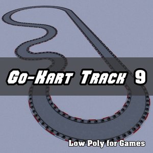 go-kart track 3d obj