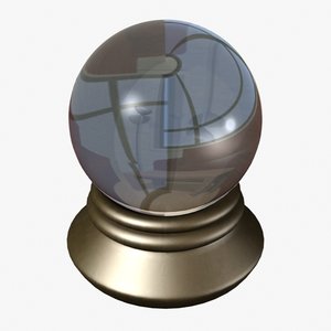 3d model of crystal ball