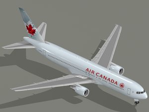 3d model boeing 767-300 er airliner