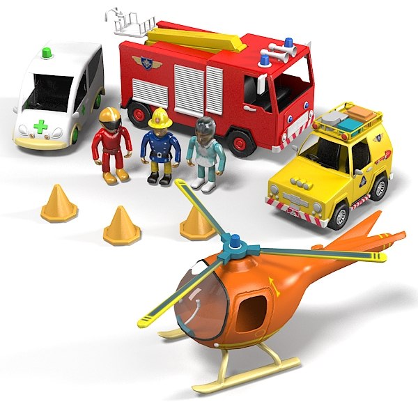 emergency vehicle playset