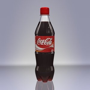 coca cola bottle 3d model