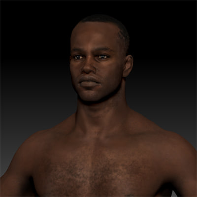 black man model
