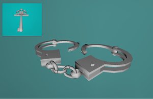 3ds max handcuffs hand cuffs
