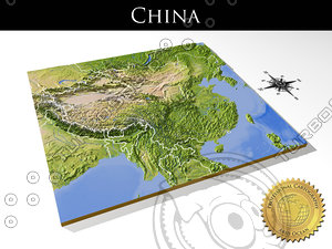 3d model relief china