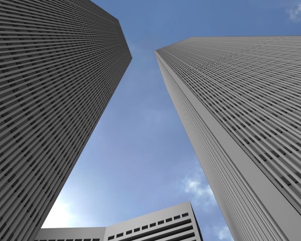 3d model of twin towers world trade