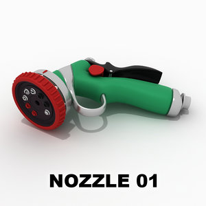 hose nozzle 01 3d 3ds