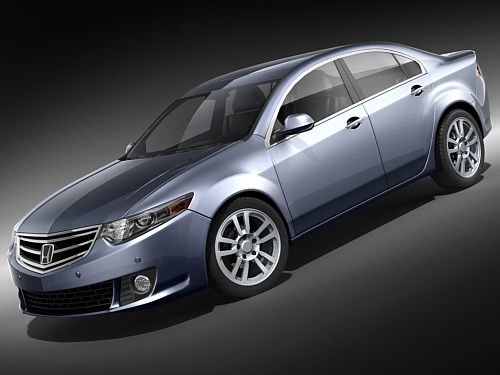 3d honda accord sedan car model