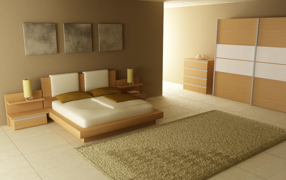 bedroom interior 03b 3d max