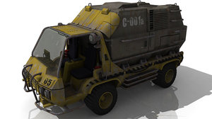 3d model mule cargo truck