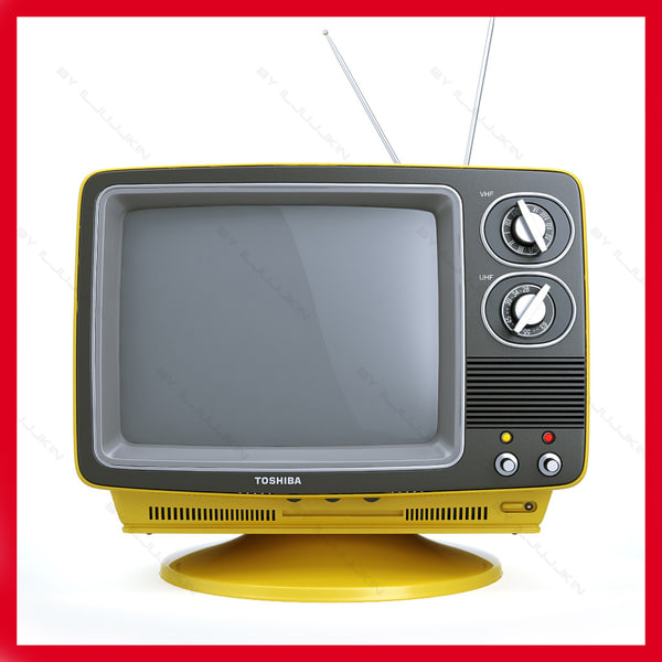 3d retro portable tv toshiba