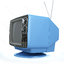 3d retro portable tv toshiba