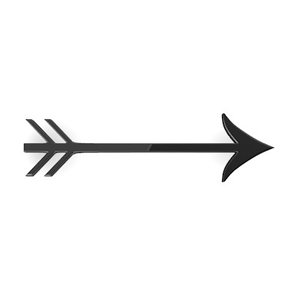 arrow sign 3d model