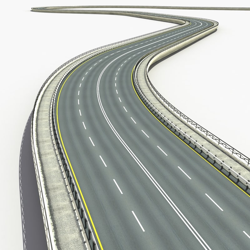 3d road set modelled