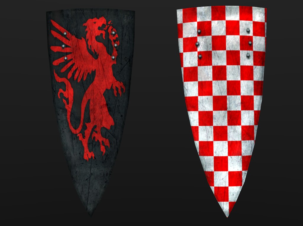 3ds set kite shields