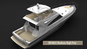 3d fisher motor yacht