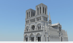 3d notre dame cathedral