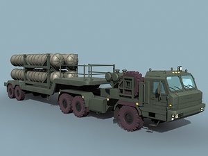 russian sa-10 sa-20 transporter 3d dxf