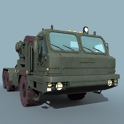 russian sa-10 sa-20 transporter 3d dxf