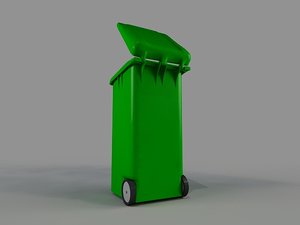 3d obj bin recycling container
