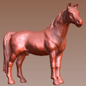 scanned horse 3d model
