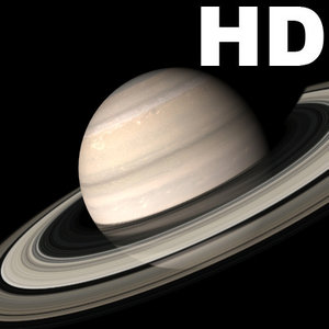 saturn incredible hd planets 3d model