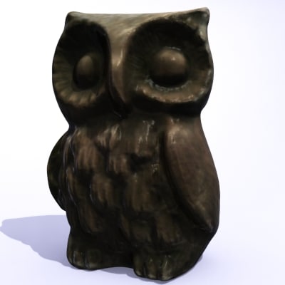 mini owl statue