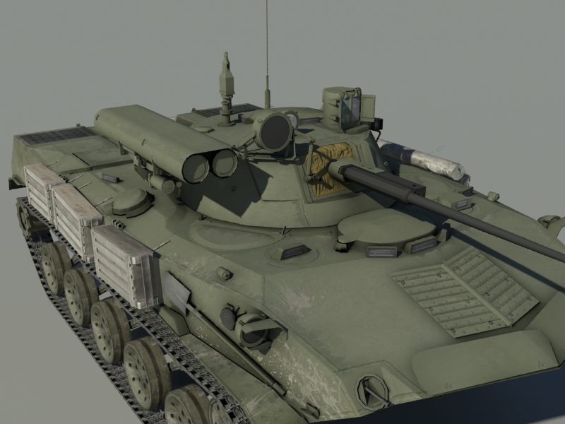 3d model bmd-2 soviet vehicle