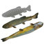 3d fishs pike sturgeon