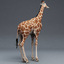 giraffe modelled 3d 3ds