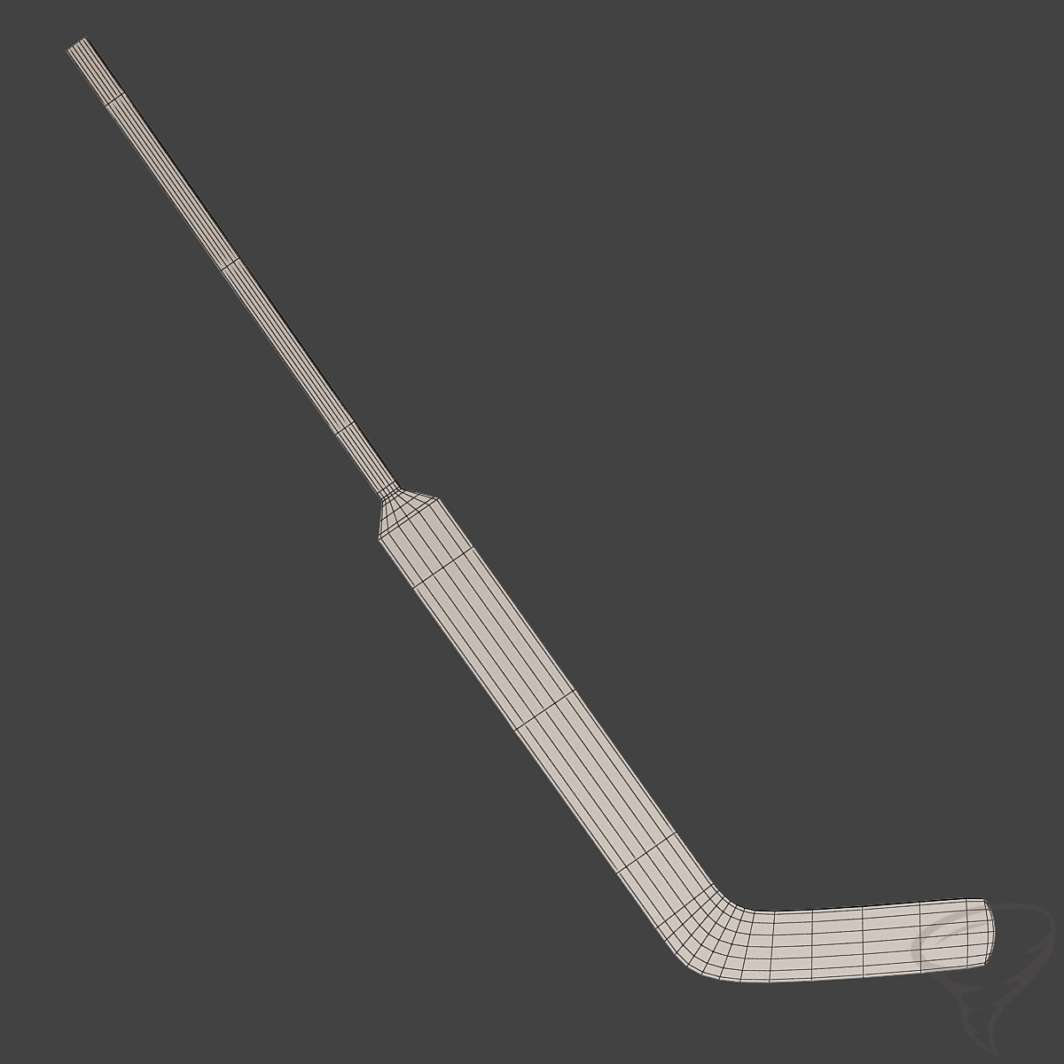 冰上曲棍球棒3d模型