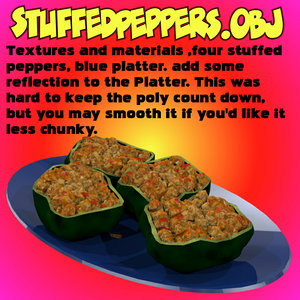 stuffedpeppers stuffed peppers obj
